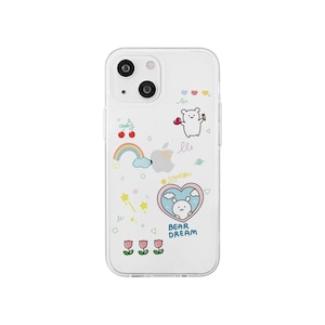 AKAN�biPhone15�i6.1inch/2��j�p �\�t�g�N���A�P�[�X�iBear Dream�j�bAK25619I15
