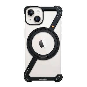 HACRAY�i�n�N���C�j�biPhone 14�p 360 RingStand�o���p�[ �A���~�i�u���b�N�j�bHR26878I14