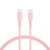 MOTTERU (���b�e��)�b���Ȃ₩�ŗ��܂Ȃ� USB-C to USB-C�V���R���P�[�u�� 100cm�i�V�F���s���N�j�bMOT-SLCC100-PK