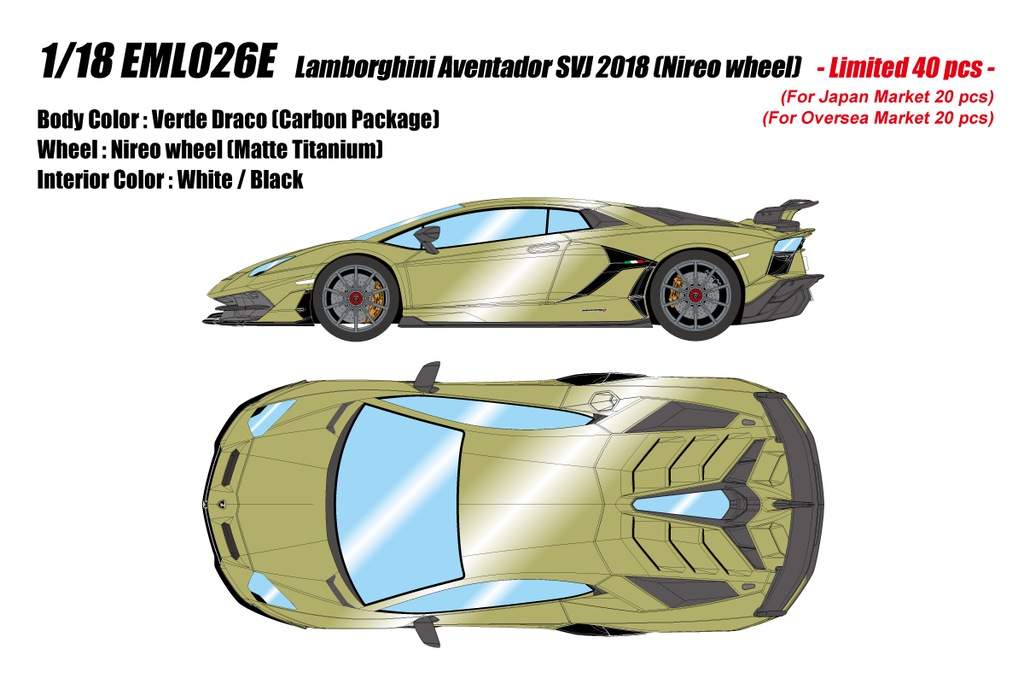 1/18 Lamborghini Aventador SVJ 2018 (Nireo wheel) ヴェルデ