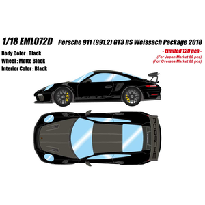 ���C�N�A�b�v�b1/18 Porsche 911 (991.2) GT3 RS Weissach Package 2018�i�u���b�N�j�yEML072D�z�bEML072D ��ټ�911 GT3 RS �ާ��ޯ� ��ׯ�