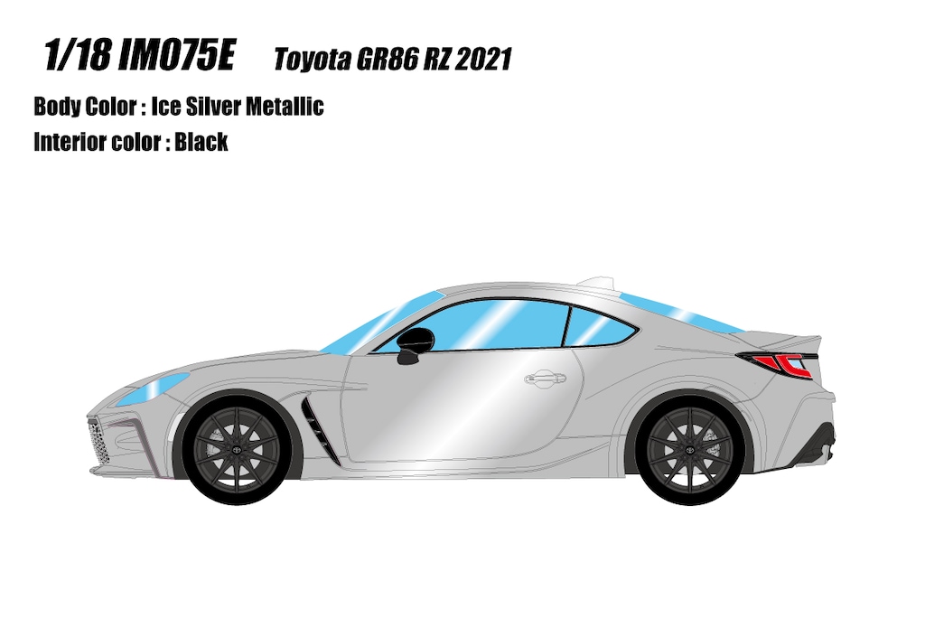 ミニカー　1/18 Toyota GR86 (RZ) 2021(アイスシルバーメタリック) [IM075E] 1/18 Toyota GR86 (RZ) 2021 アイスシルバーメタリック【IM075E