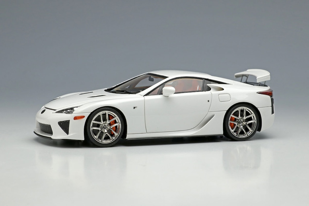 ミニカー　1/43 Lexus LFA 2010 Rear Wing up(ホワイテストホワイト) [EM698A] 1/43 Lexus LFA 2010 Rear Wing up ホワイテストホワイト