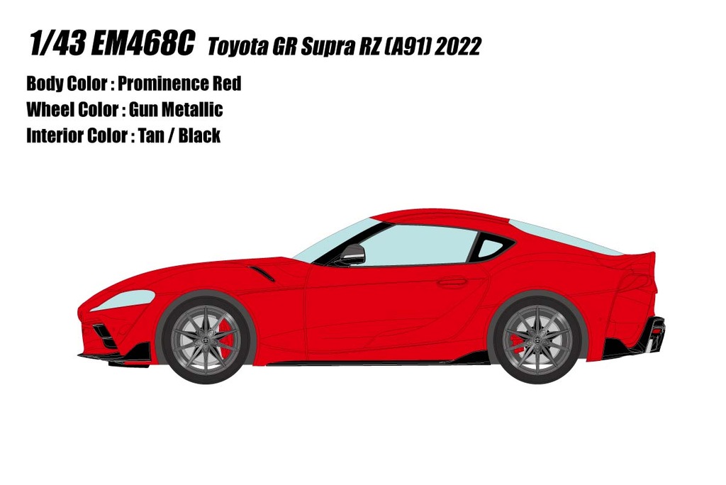 1/43 Toyota GR Supra RZ (A91) 2022 プロミネンスレッド 1/43 Toyota GR Supra RZ (A91) 2022 プロミネンスレッド