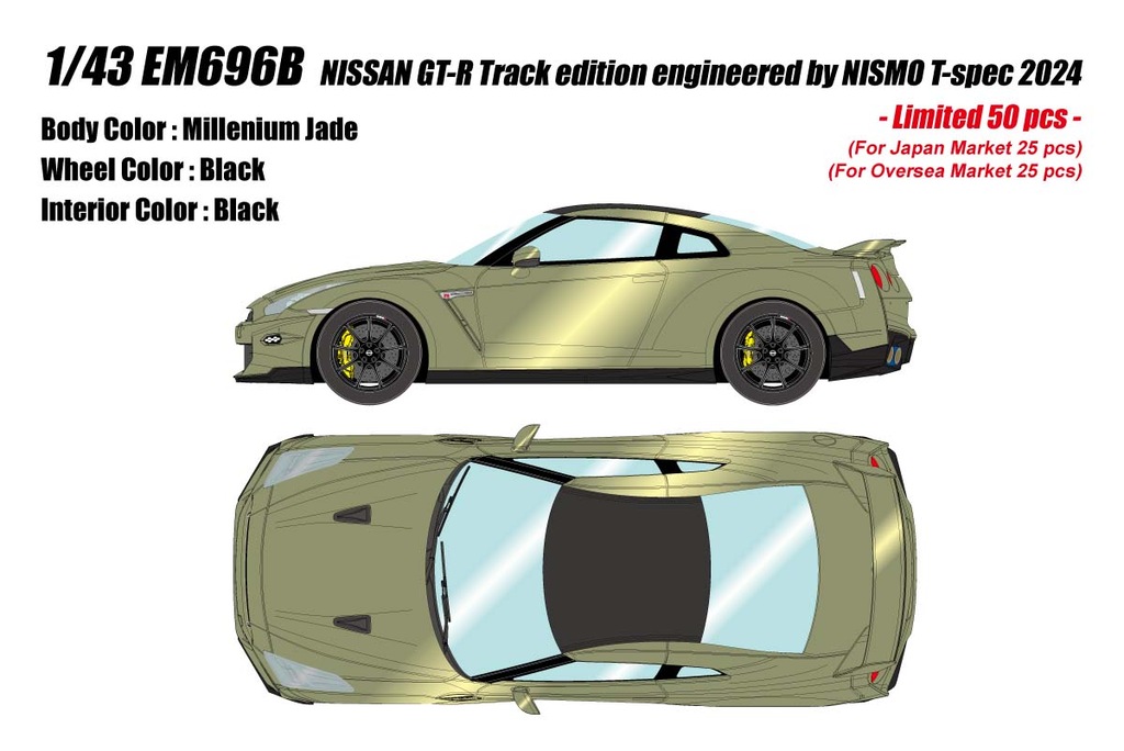1/43 NISSAN GT-R Track edition engineered by NISMO T-spec