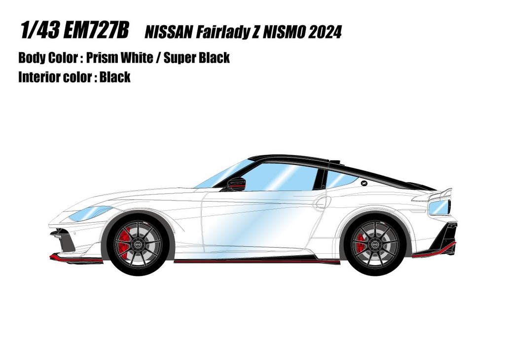 【送料無料】日産フェアレディZ プリズムホワイト/スーパーブラック 1/43 京商 1/43 日産 フェアレディZ ニスモ Z34 ブリリアントホワイト