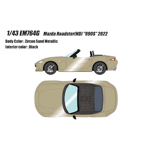 1/43 Mazda Roadster (ND) ”990S” 2022 ジルコンサンドメタリック 