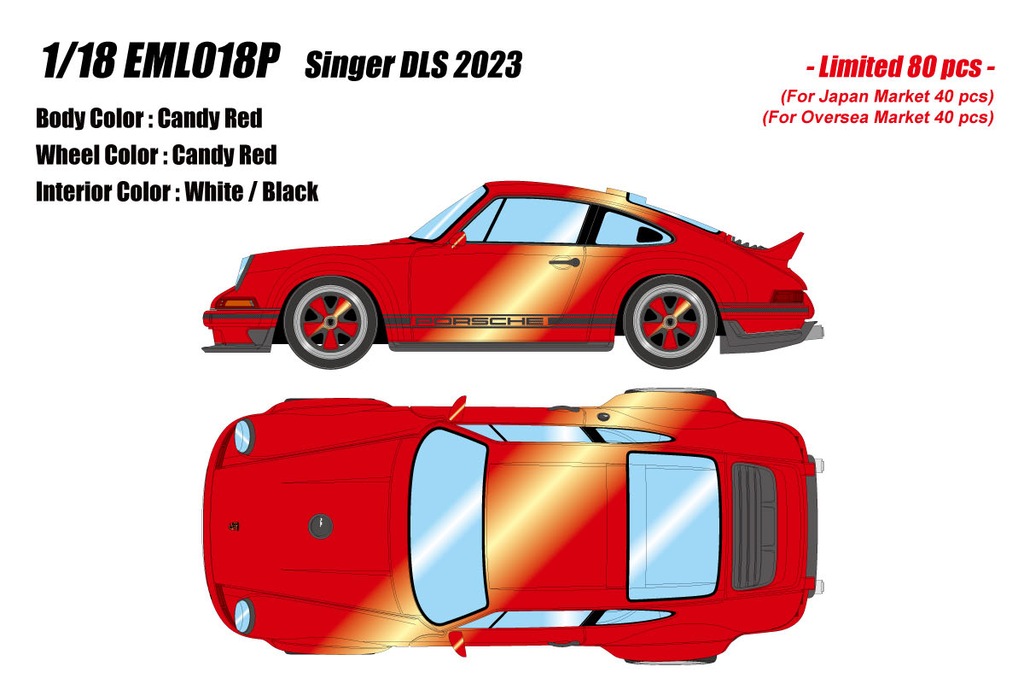 1/18 Singer 911 DLS 2023 キャンディレッド【EML018P 1/18 Singer 911 DLS 2023 キャンディレッド【EML018P