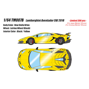 ���C�N�A�b�v�b1/64 Lamborghini Aventador SVJ 2018 (Leirion wheel) �j���[�W�A�b���I���I���yTM007B�z�bTM007B ��ު���ް�SVJ 2018 ƭ��ޱ�۵ص�