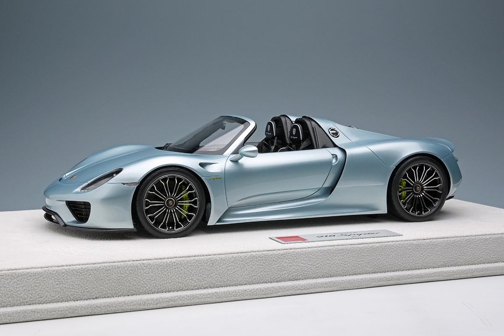 ポルシェ 918 スパイダー MINICHAMPS 1/18 リキッドメタル 1/18 Porsche 918 Spyder 2011 リキッドメタルクロームブルー【EML045F