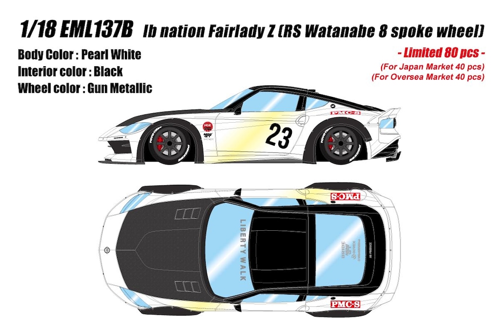 1/18 lb nation Fairlady Z(RZ34) (RS Watanabe 8spoke wheel