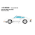 ���C�N�A�b�v�b�y�Đ��Y�z1/43 Porsche 959 S 1986 �z���C�g/�O���[�X�g���C�v�yEM354A�z�bEM354A ��ټ� 959 S 1986 �ܲ� ��ڰ