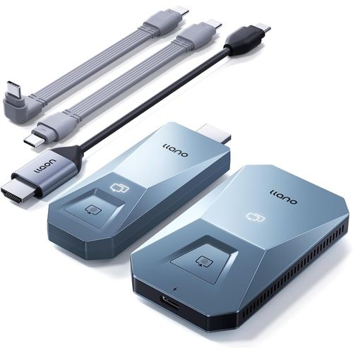 llano ワイヤレス送受信機セット HDMI ワイヤレスHDMI 無線 送受信機セット（4K グリーン） | llano