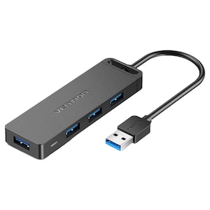 VENTION�b�x���V�����b4-Port USB 3.0 �n�u �Z���t�p���[ / �o�X�p���[�Ή� 0.15m�i�u���b�N�j�bCH-8283