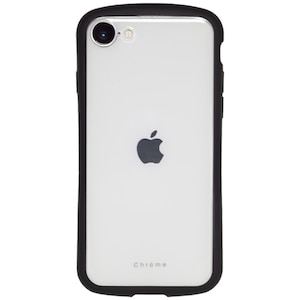 NATURALdesign�biPhone16e�p �w�ʌ^�P�[�X CHROME-CLEAR�i�u���b�N�j�bIP24SP-CHC02