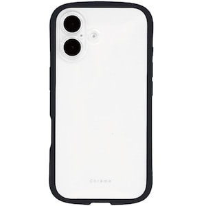 NATURALdesign�biPhone 17�p  �w�ʌ^�P�[�X CHROME-CLEAR�i�u���b�N�j�bIP25-61-CHC02