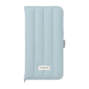 NATURALdesign�biPhone 17�p  �蒠�^�P�[�X FLUFFY�i�y�[���u���[�j�bIP25-61-FFY03