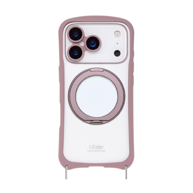 iPhone 18 Pro/17 Pro用 背面型ケース I.COLOR+（カカオ