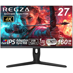REGZA�b���O�U�b�Q�[�~���O�t���f�B�X�v���C(27�^/Fast IPS/4KUHD 3840�~2160/320Hz/1ms)(�u���b�N)�bRM-G277R