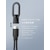 CIO｜カラビナ付きケーブルホルダー USB Type-C専用 コネクターカバー（ブラック）｜CIO-CHD-BK