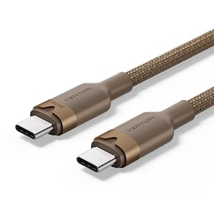 VENTION�b�x���V�����bUSB 2.0 C to C 5A �P�[�u�� �A���~�j�E�������^�C�v eMarke�Ή��i�S�[���h 1m�j�bTR-1368