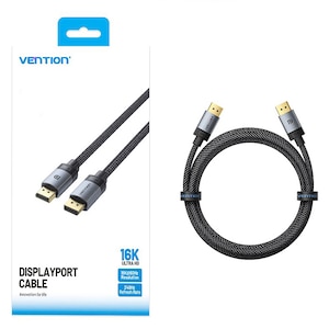 VENTION�b�x���V�����bDP 2.1 �I�X to �I�X 16K HD�P�[�u�� �A���~�j�E������ �R�b�g���҂� HDCP�Ή��i�O���[ 1m�j�bHG-1535