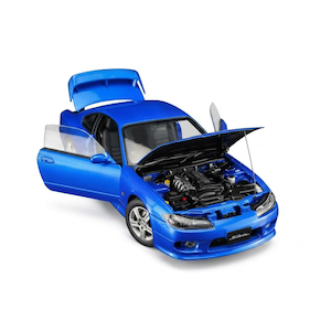 ���[�^�[�փ��b�N�X�b1/18 Nissan Silvia (S15) Spec-R Aero 1999 Brilliant Blue�yM83003�z�bM83003 Ư�� ���ޱS15 BB