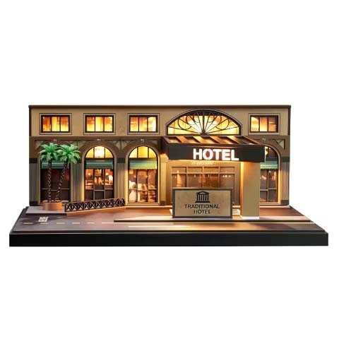 1/64 海外情景ジオラマ TRADITIONAL HOTEL【SCJ-82071】 | 収蔵家