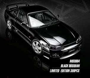 1/18 Nissan Silvia (S15) Spec-R Aero 1999 Black Obsidian【M83004