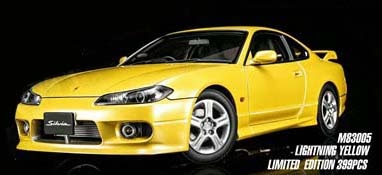 1/18 Nissan Silvia (S15) Spec-R Aero 1999 Lightning Yellow【M83005