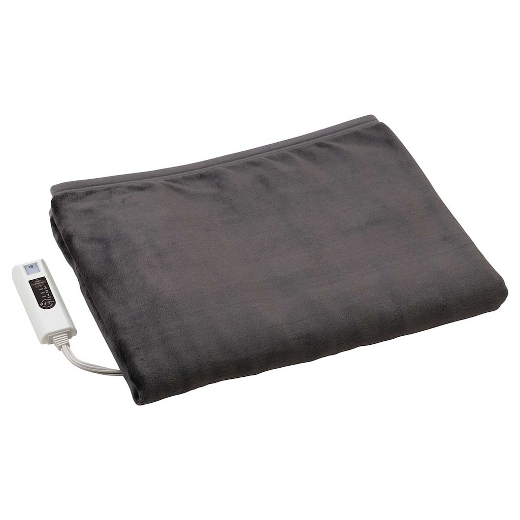 電気毛布 着る毛布 電熱マット ブランケット 130cm×110cm グレー