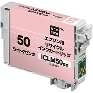エコリカ｜［エプソン ICLM50 互換］リサイクルインクカートリッジ(ライトマゼンタ)｜ECI-E50LM