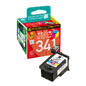 BC-340XL·BC-341XL互換 エコリカ リサイクルインクカートリッジ エコリカ BC-341XL ECI-C341XLC-V リサイクルインク : SUPPLYR