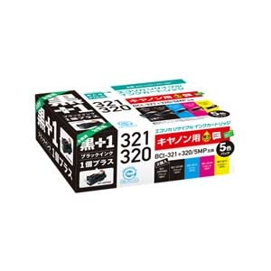 �G�R���J�b�m�L���m�� BCI-321+320/5MP+�� �݊��n���T�C�N���C���N�J�[�g���b�W �i5�F�p�b�N�{�u���b�N�C���N1�{�j�bECI-C3215P+BK
