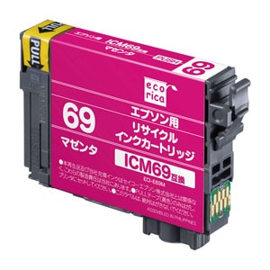 エコリカ｜［エプソン ICM69 互換］リサイクルインクカートリッジ（マゼンタ）｜ECI-E69M