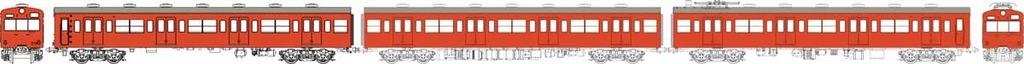 名作 HO) TW-101TD 国鉄101系朱色1号増結セットD（3両） | トラム 鉄道模型