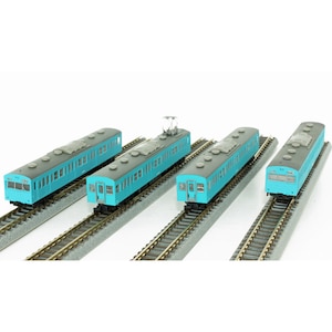 六半｜(Z) T022-12 国鉄103系 スカイブルー 低運転台タイプ 4両基本セット｜T022-12 103ｽｶｲﾌﾞﾙｰ ﾃｲ