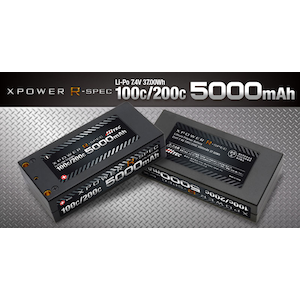 �n�C�e�b�N�}���`�v���b�N�X�W���p���bXPOWER R-SPEC Li-Po 7.4V 5000mAh 100C/200C(1��)�yXPR5000S�z�bH XPR5000S RSPEC LiPo 5000