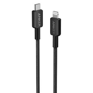 Anker�b���ϋv�i�C���� USB-C �� Lightning �P�[�u�� 1.8m�@�i�u���b�N�j�bA81B6N11