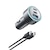 Anker｜カーチャージャー with USB-C ＆ USB-C ケーブル　（ブラック）｜B27310A1