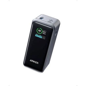 Anker｜モバイルバッテリー USB-A出力×1ポート/USB-C入出力×2ポート 20000mAh (ブラック)｜A1336011