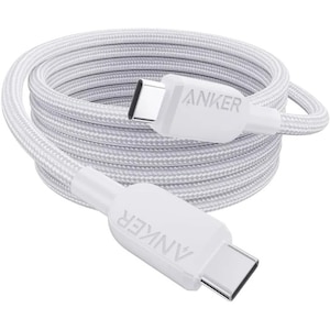 Anker�b���ϋv�i�C���� USB-C �� USB-C �P�[�u�� 1.8m�@(�z���C�g)�bA81C6021