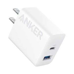 Anker�bUSB AC�[�d�� Anker Charger (20W, 2-Port USB-A USB-C 1�|�[�g �z���C�g�j�bA2348121