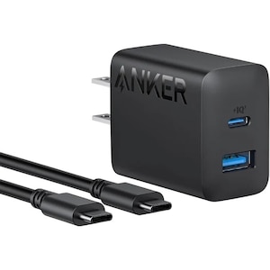 Anker｜PD 20W対応 AC充電器 USB-A×1/Type-C×1 (ブラック)｜B2348N11