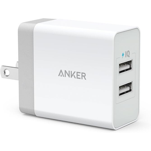 Anker｜USB急速充電器 USB-A×2ポート 24W（ホワイト）｜A2021N21