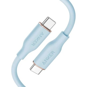 Anker�bPowerLine III Flow USB-C �� USB-C �P�[�u�� 0.9m�i�A�C�X�u���[�j�bA8552N32