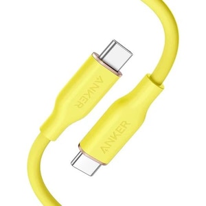 Anker�bPowerLine III Flow USB-C �� USB-C �P�[�u�� 0.9m�i�������C�G���[�j�bA8552N72