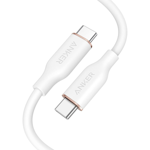 Anker�bPowerLine III Flow USB-C �� USB-C �P�[�u�� 1.8m�i�N���E�h�z���C�g�j�bA8553N22