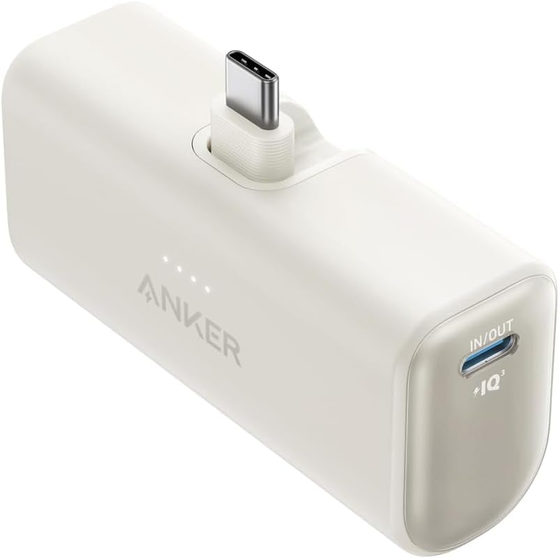 モバイルバッテリー 5000mAh 折りたたみ式USB-C端子搭載 最大