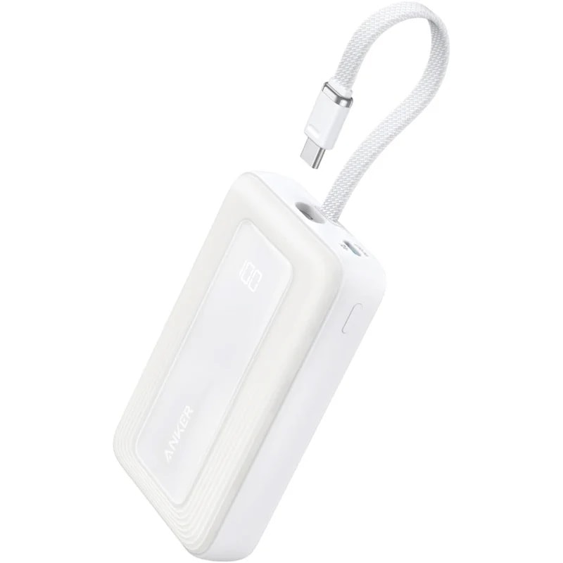 モバイルバッテリー USB-Cケーブル一体型 USB-C×1ポート/USB-A×1